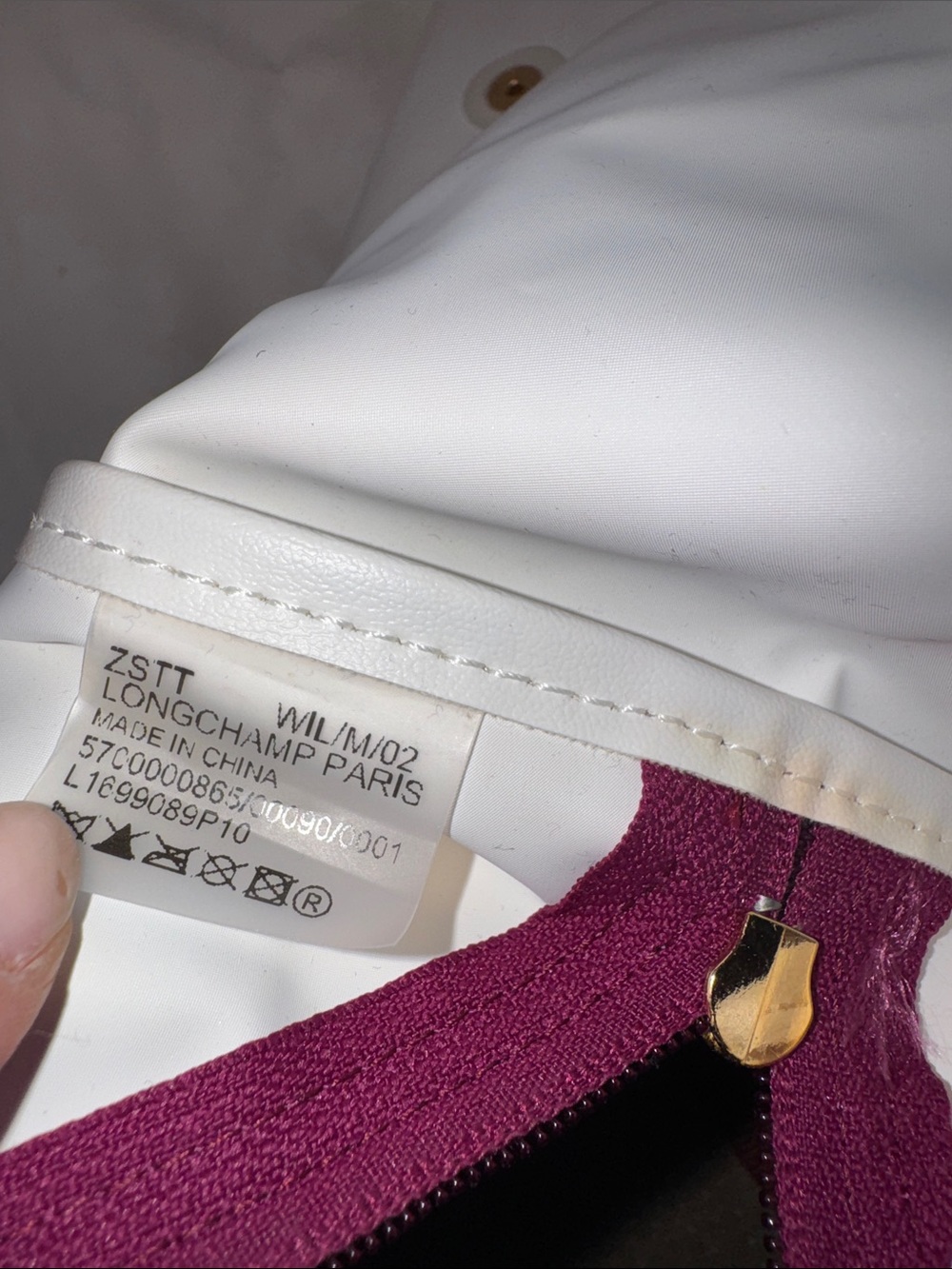 Longchamp backpack in Berry - Picture 10 of 11